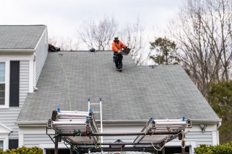 Roofing Contractor at Work